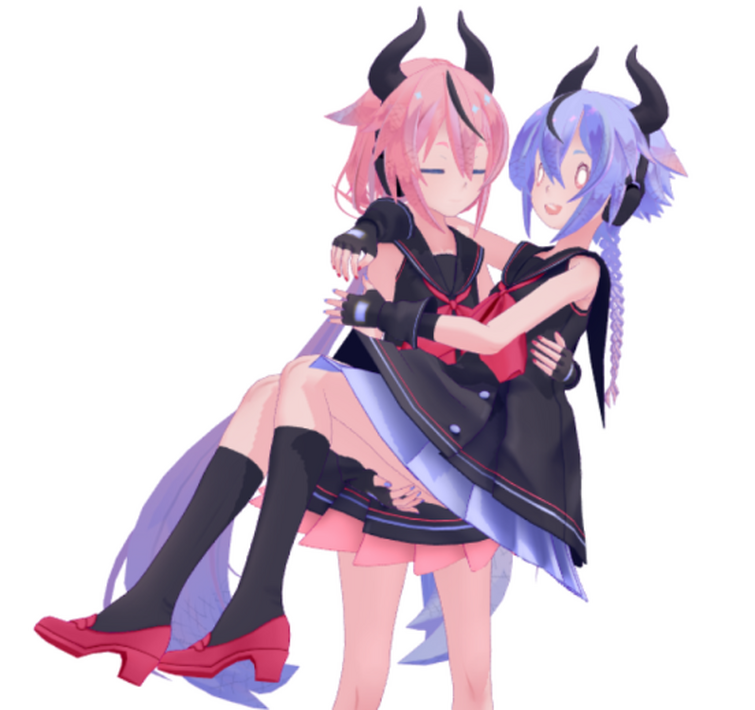 Meika Hime And Mikoto Sour Style Mmd Models Fandom