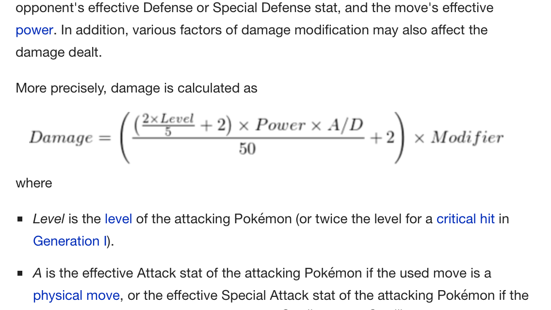 Pokemon Damage Calculator