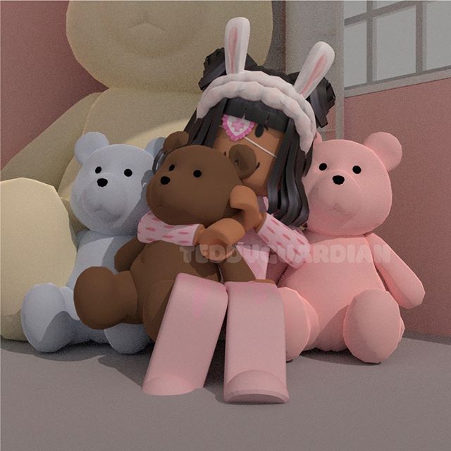 Giveaway Fandom - roblox girl gfx with teddy bear