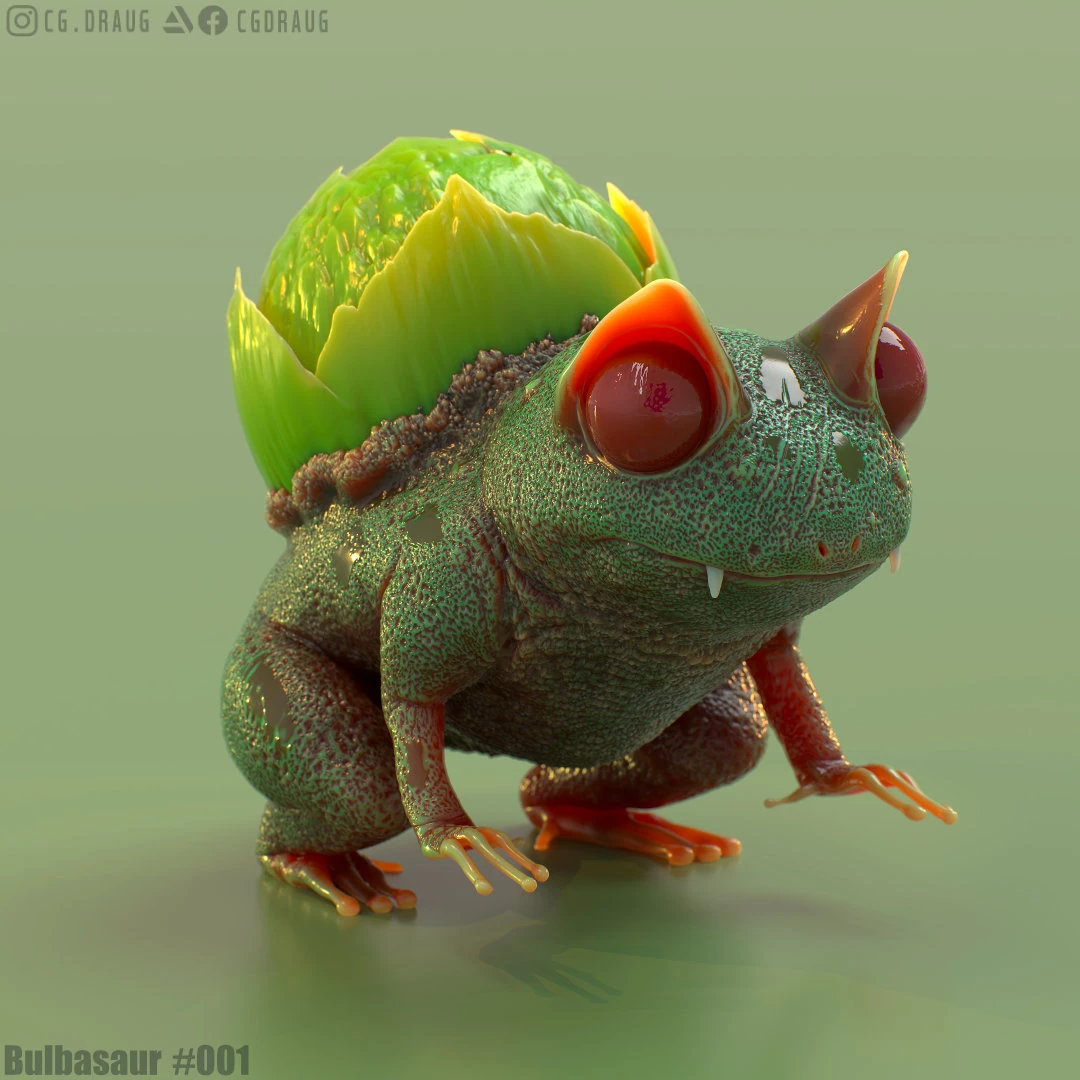 Bulbasaur 001 reimagined by me Fandom