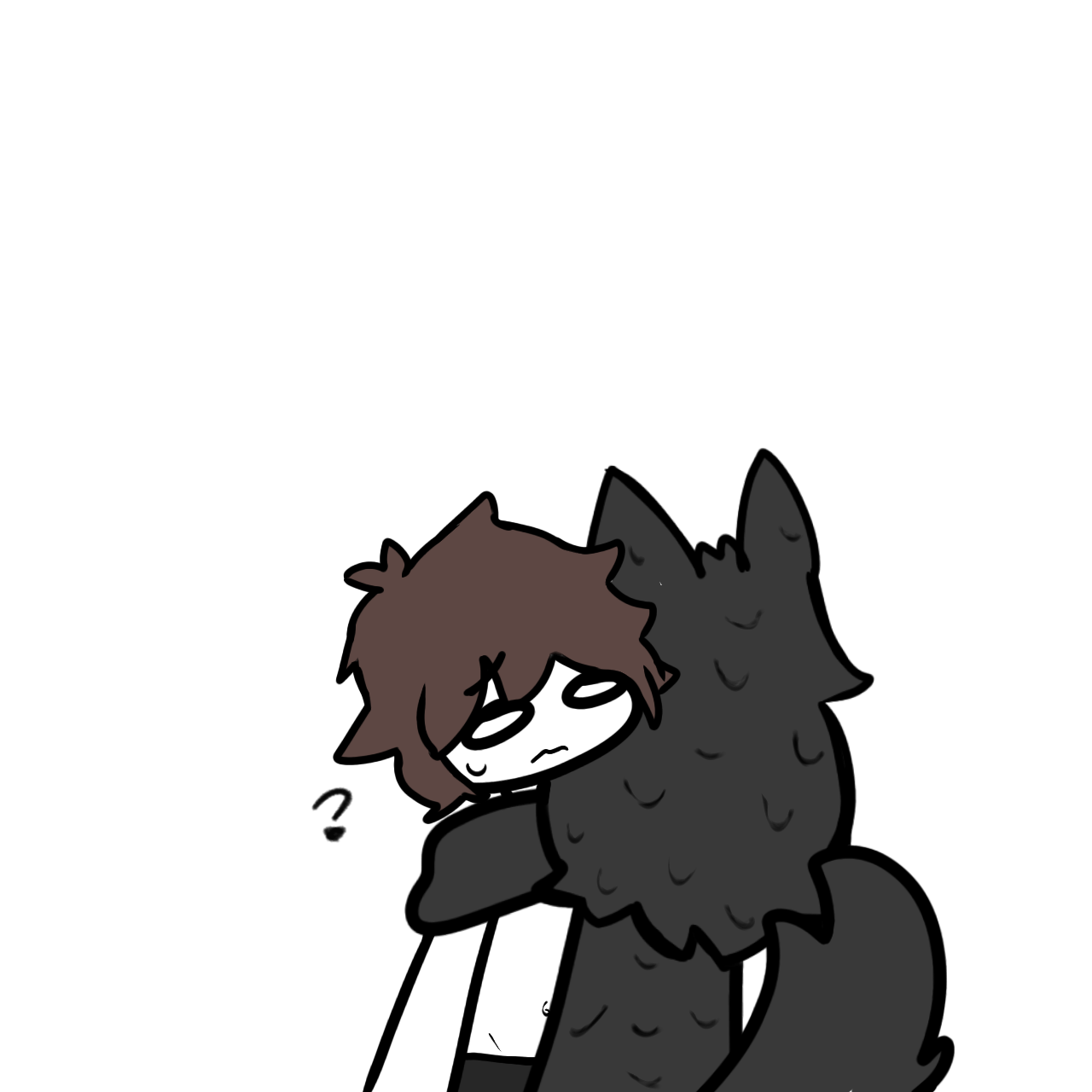 Puro hugs Colin tightly. For @StormTheProtogen | Fandom