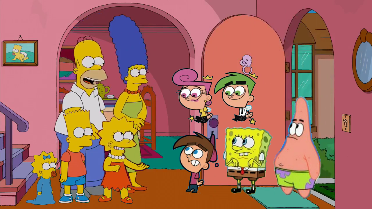 The Simpsons Meet Nickelodeons Retired Characters Fandom 