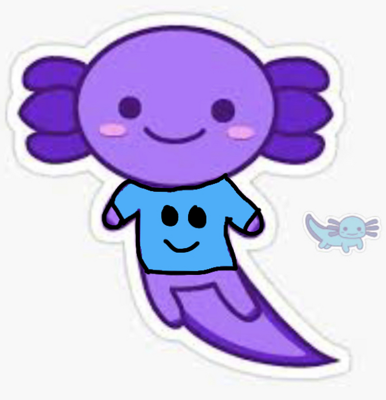 Tiny) Axolotl Avatar - Blue - Roblox