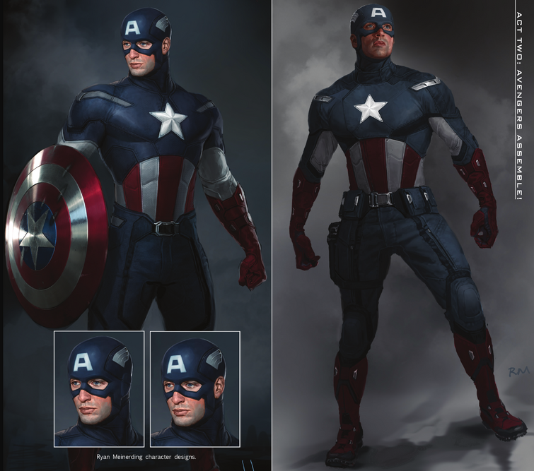 captain america suit concept art