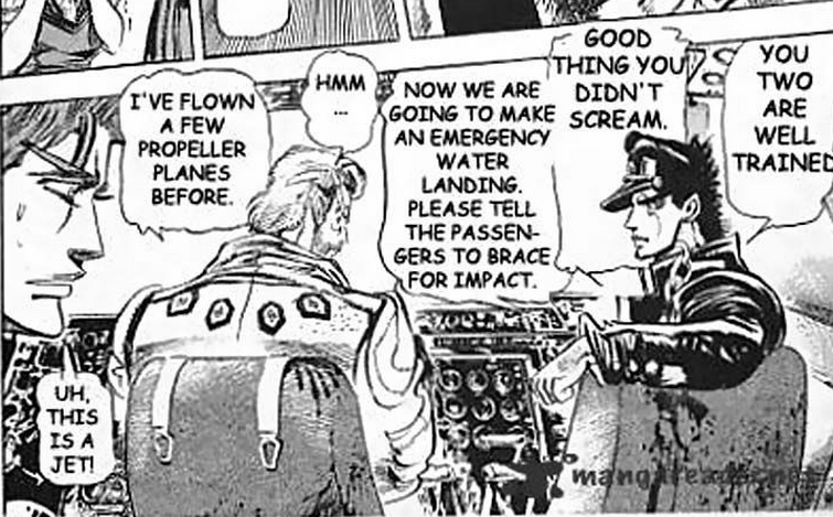 Just started reading JoJo part 3 and noticed star platinum has been smiling  a bit more than in the anime : r/StardustCrusaders