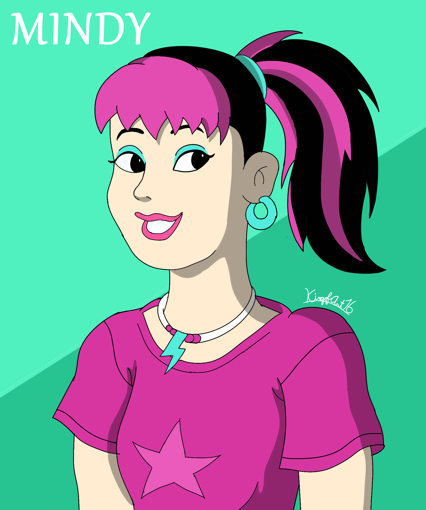 This is my edition of Mindy and I added it onto the fanart gallery on