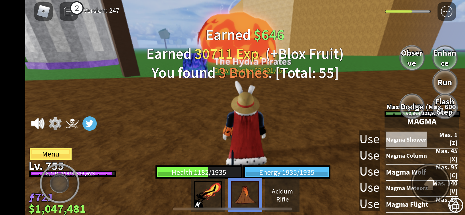 Magma Awakening on Blox Fruits