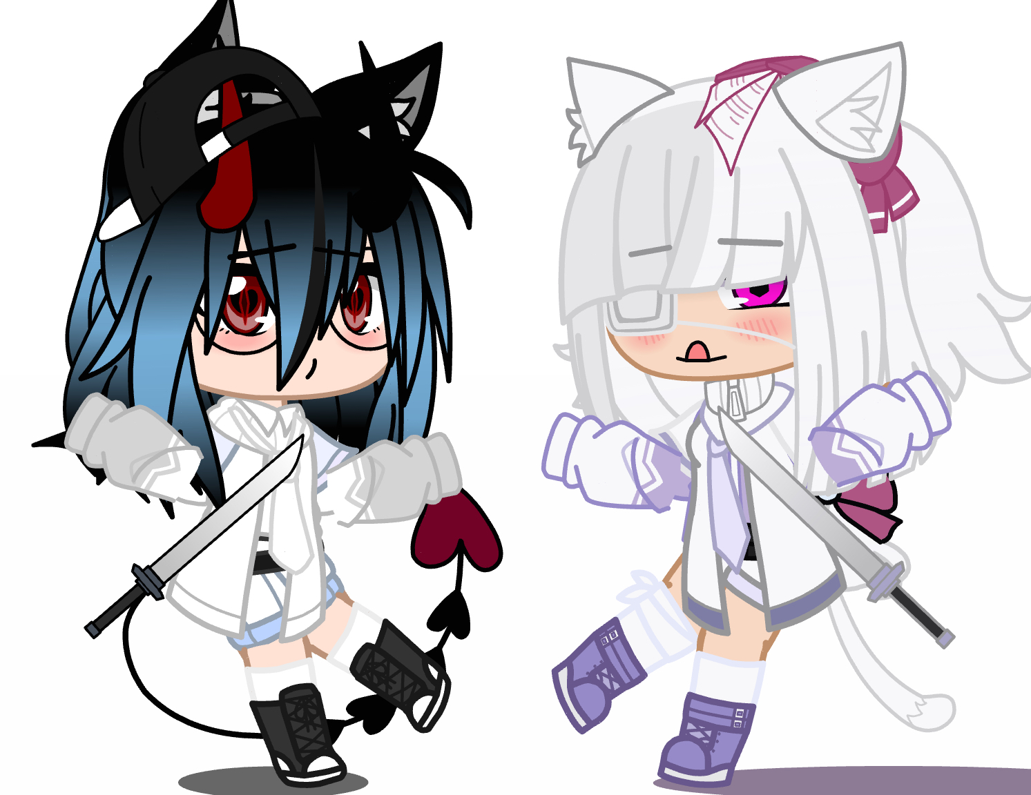 I Made Both Of My Ocs In Gacha As Demon Slayers In Mah Style Fandom