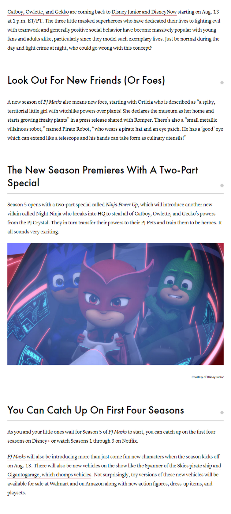 PJ Masks' Suits Up for Fifth Season on Disney Junior - The Toy Book