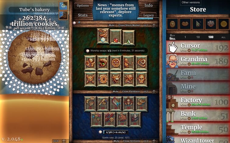 How do you get the temple minigame in cookie clicker?