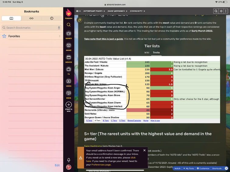 NEW* Trello Value Trading List - ALL STAR TOWER DEFENSE 