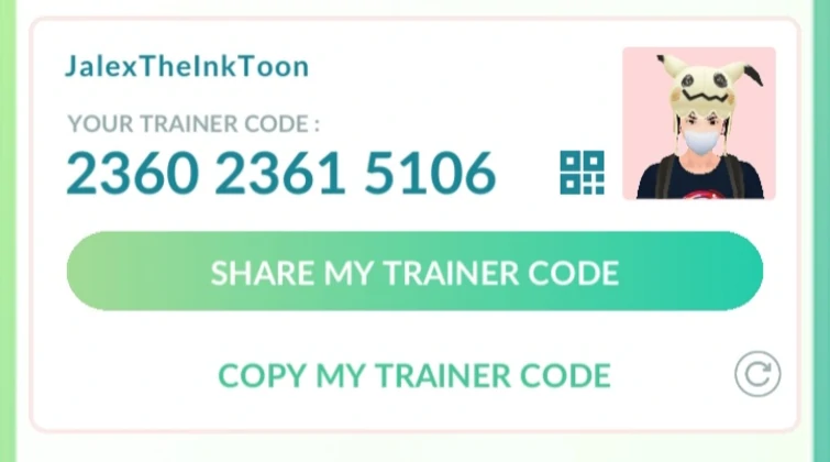 My Pokemon go friend code!