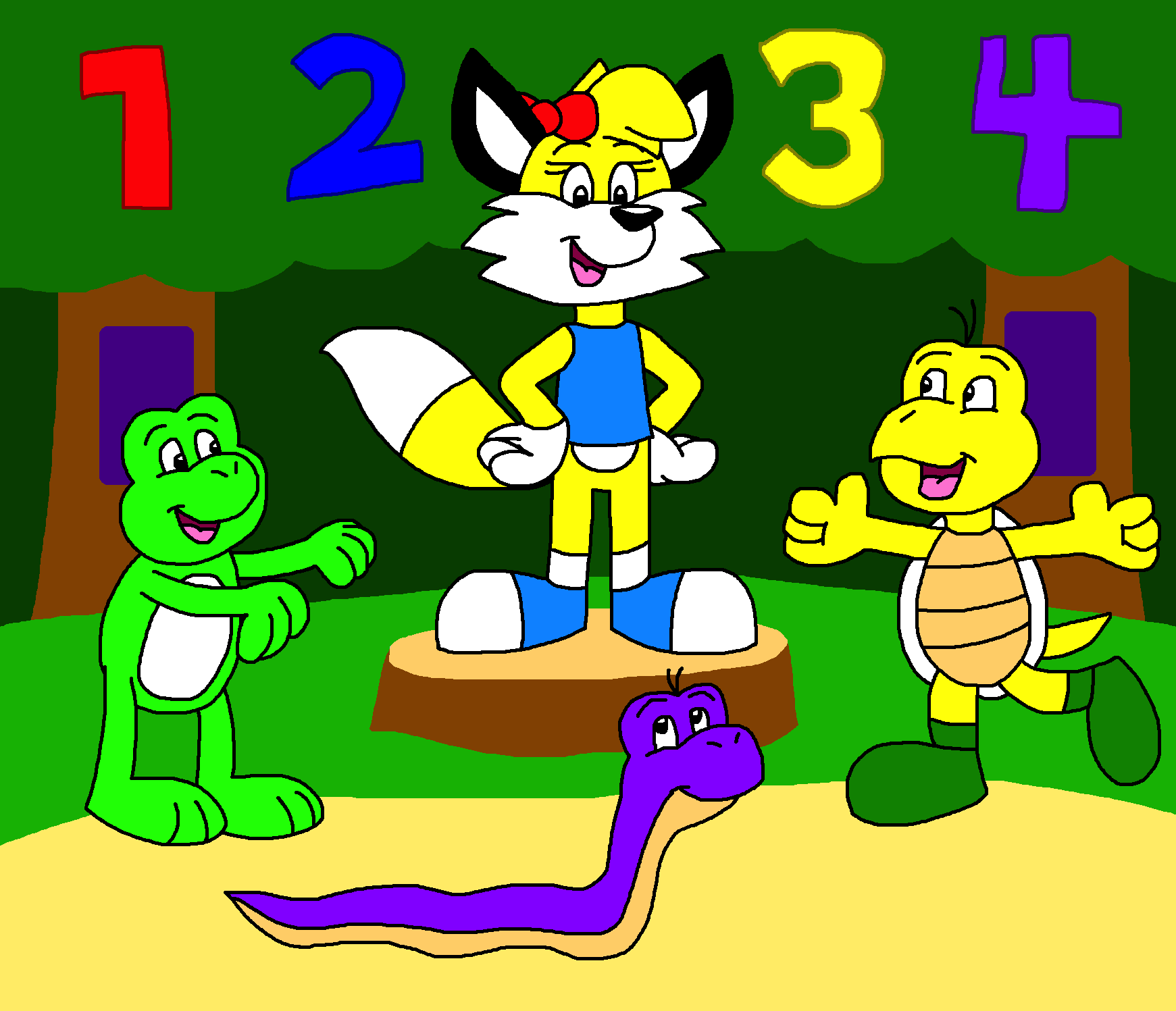 Sunshine and sid in reader rabbit preschool fandom