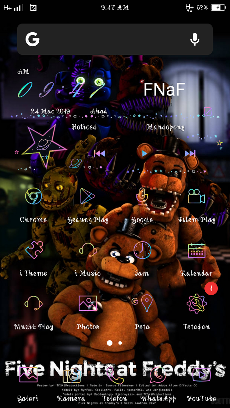 Five Nights at Freddy's Google Chrome Theme