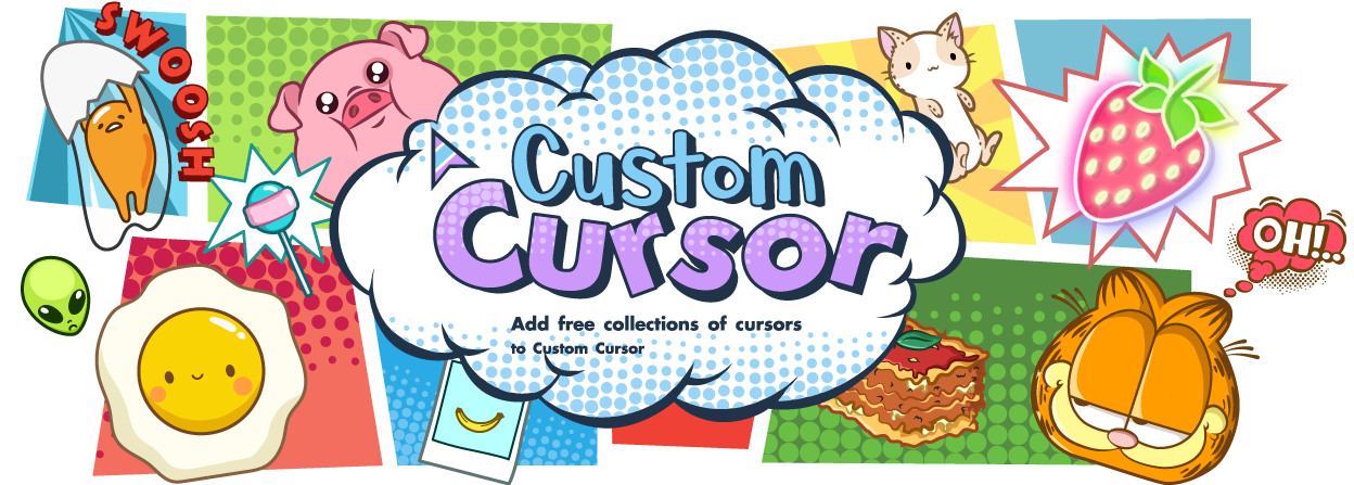 Pusheen on the Phone cursor – Custom Cursor