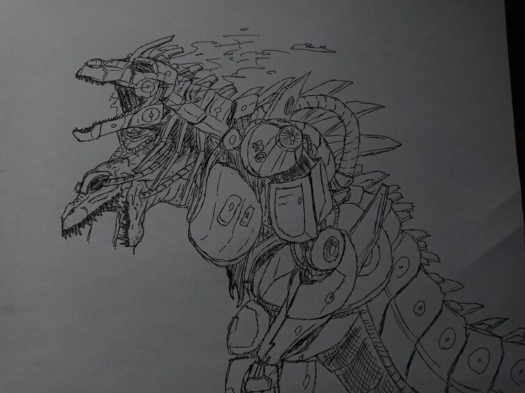 mechagodzilla sketch