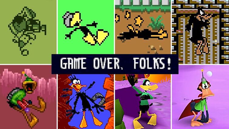 Evolution Of Duffy Duck Death Animation & Game Over Screens (1991 - 2023)