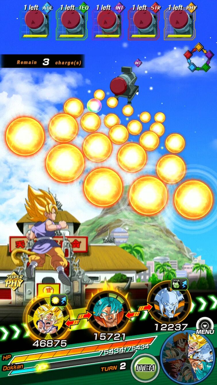 NO ITEM 77.77m on dragon stone stage with 55 gt goku punch