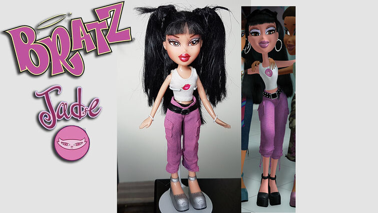 Jade's pink capri pants for Bratz Funk Out dolls.