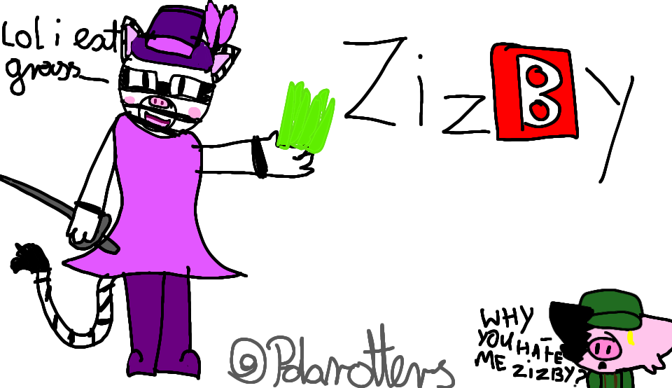 Ziz Y Fanart Fandom - roblox drawing dino piggy fan art