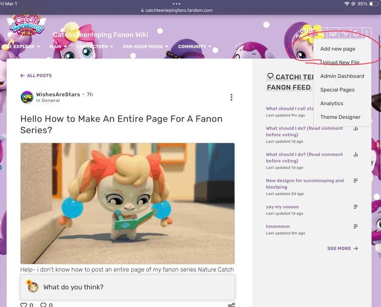Hello How to Make An Entire Page For A Fanon Series? | Fandom