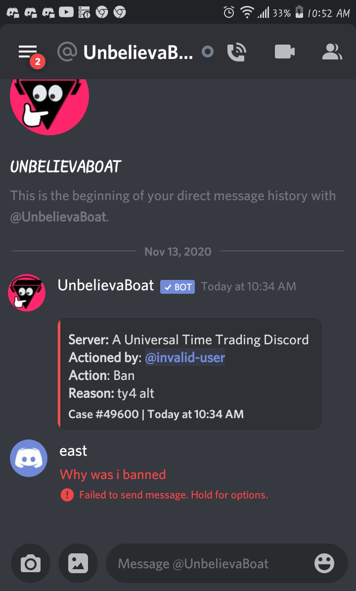 A Universal Time Discord