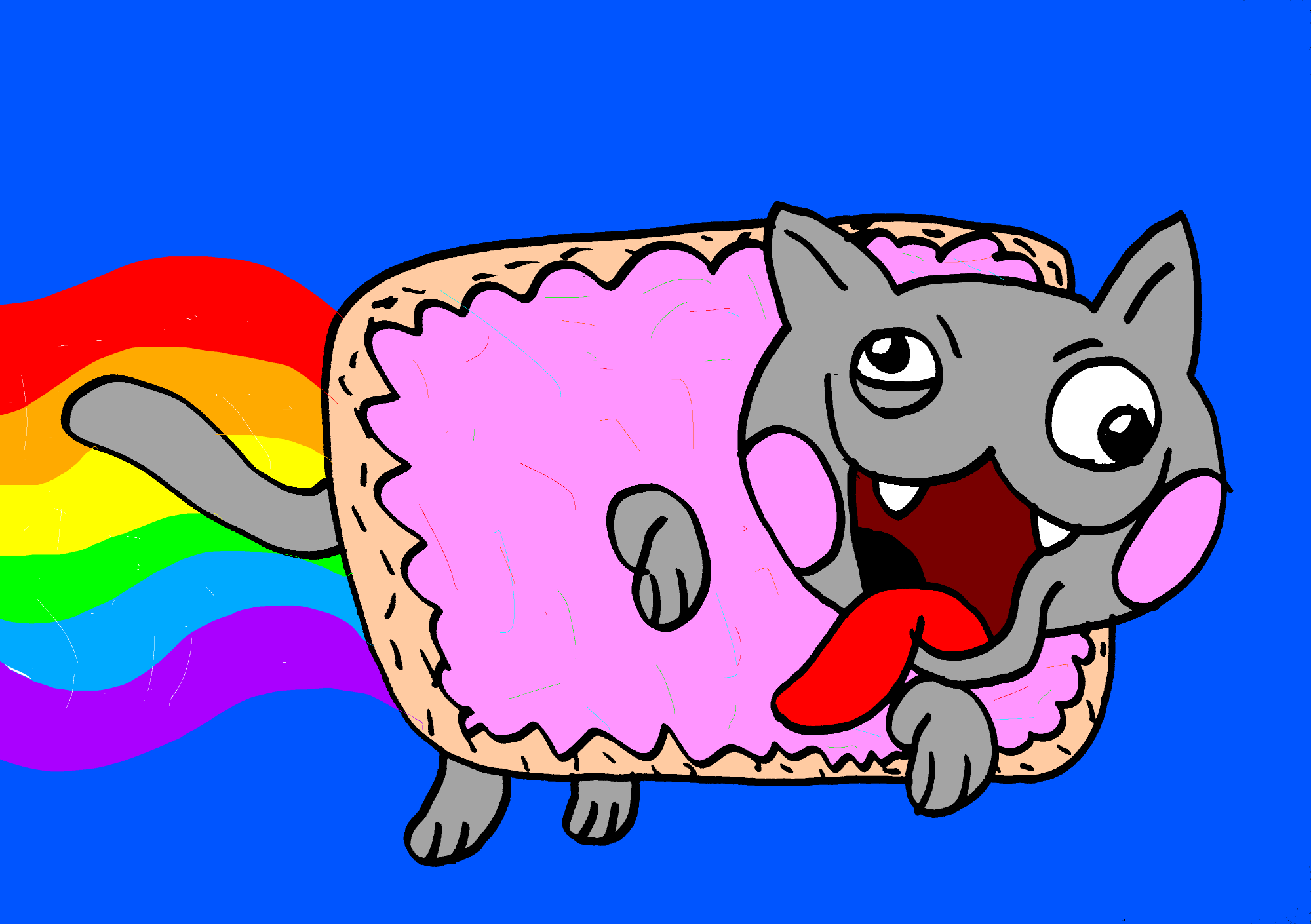 Clink, go On, poptarts, Nyan, Nyan Cat, pusheen, Donuts, Internet meme, pixel  Art, diet