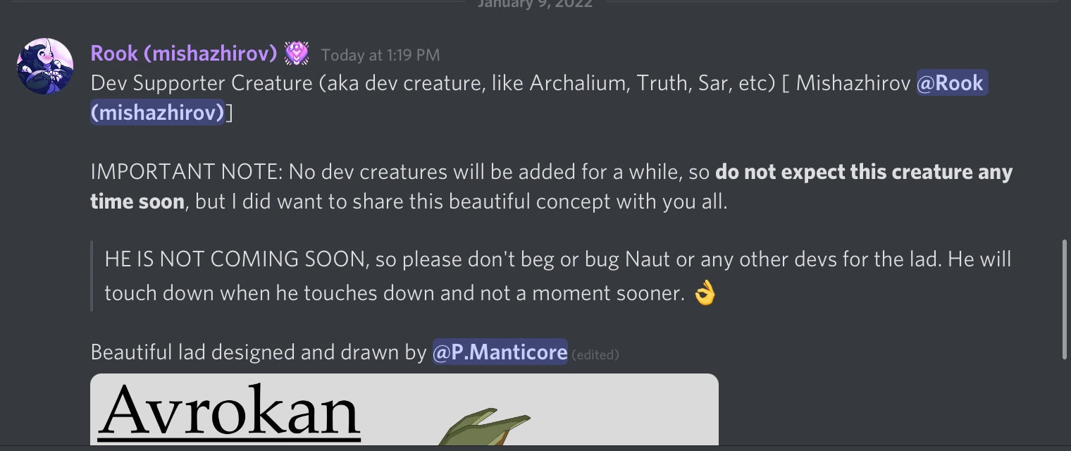 New dev creature + unicorn progress! (Unicorn is official by Malarkeii ...