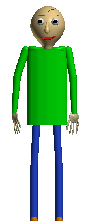 I'm making a new Baldi model (Hands aren't accurate. But still good ...