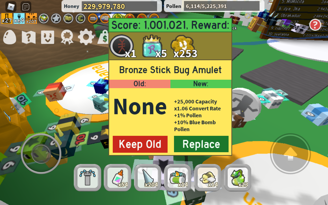 crazy new stick bug boss stick bug amulet roblox bee