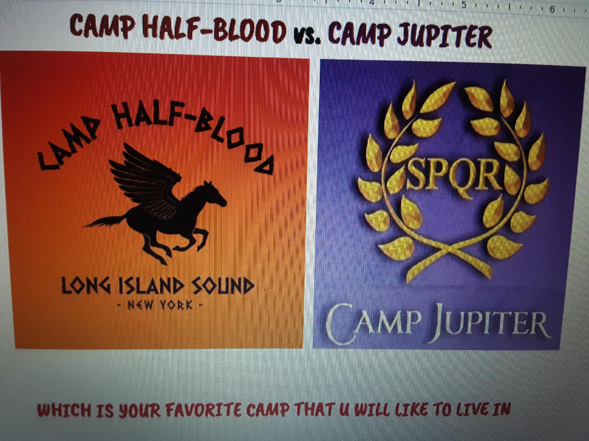 Rancho Cucamonga Public Library - Camp Half-Blood vs. Camp Jupiter