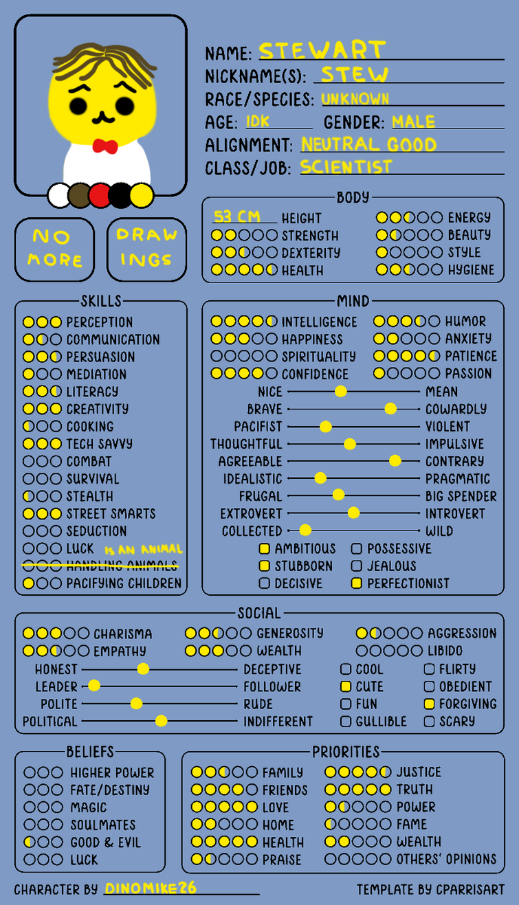 New OC + Character Sheet Fandom