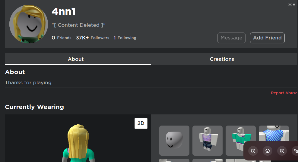 All Posts By Cl41r3l1z687 Fandom - 4nn1 roblox