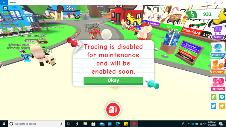 Why Is Trading Disabled in 'Adopt Me'? When Will the Bug Be Fixed?