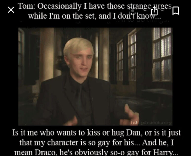 Tom Felton Confirms Harry Potter and Draco Malfoy Were Totally Gay