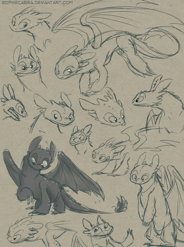 Пошаговый рисунок беззубик