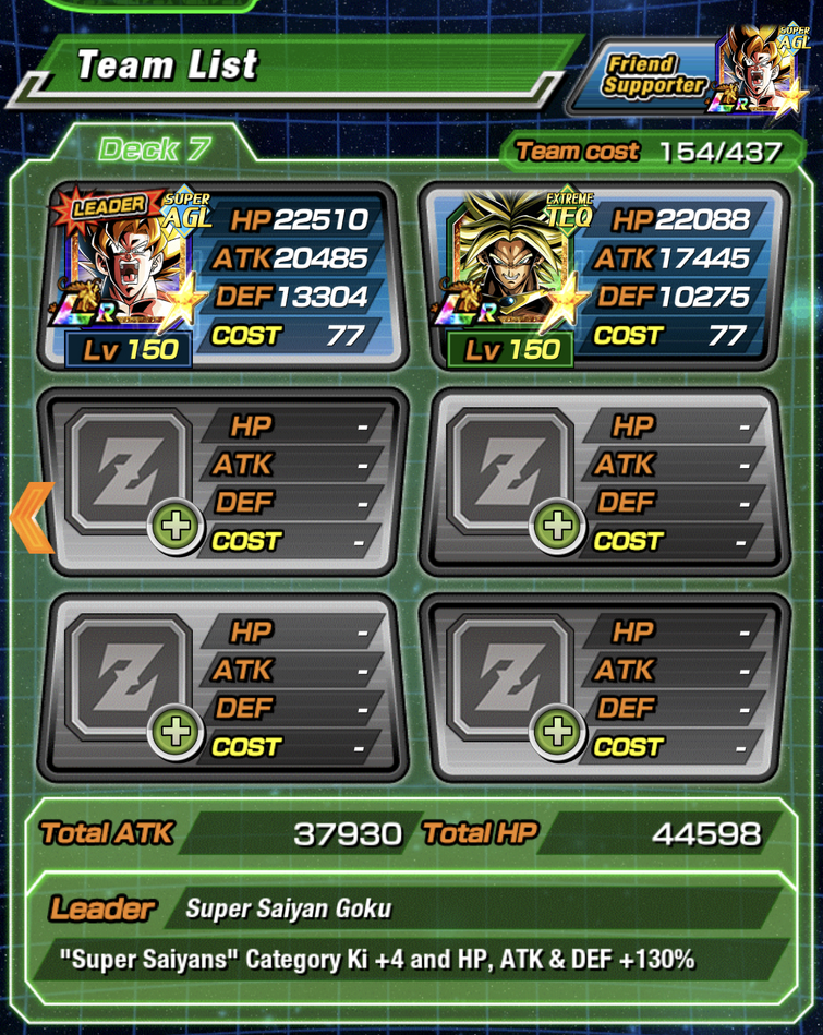 Good team for LR teq Broly and LR Spirit bomb goku Fandom