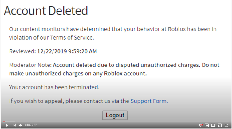 AYAAN! on X: WT* ROBLOX MY BROTHER aka littleboyawesome2 got his account  deleted for unauthorized/disputed charges like roblox me and my sister were  trying soo hard to get my brothers account back