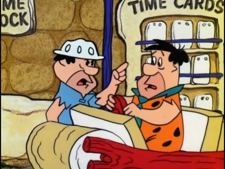 The Flintstones - Fred gets fined for leaving work early