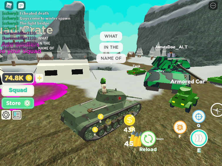 Tank Warfare - Roblox