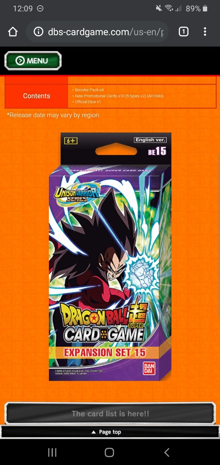 Dbs card game news Fandom