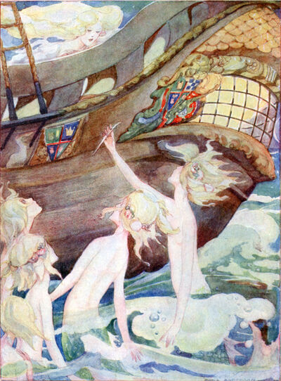 Anne Anderson - The little mermaid's sisters sacrified their hair to save her.jpg