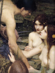 John William Waterhouse - Hylas and the Nymphs (detail)