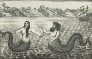 Russian Lubok - Mermen