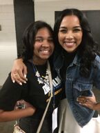 Tweeted by "@iamvjones" 4 hours ago: "Working all week, so just getting to see one my Faves, @AlexShipppp as Aaliyah! Proud of her for doing the role!".