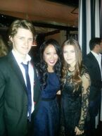 Old photo of Eugene and Nathalia from December 4, 2013. Photo posted by "@LillyZabat". Caption tweet with picture: "@nathalia73 @Eugene_Simon #goodtimes thx 4 makin nite xspecial & #GivingTuesday support! @idonor_me @frenchtuesdays".