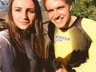 Tweeted by "@weronikaswit" an hour ago: "@bllockwood amazing to meet you yesterday at @SoccerSix ❤️💙!".