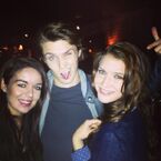 Tweeted by Nathalia 5 hours ago: "Hanging with these crazy kids. Look familiar? @Jade_Ramsey @Eugene_Simon".