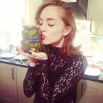 Tweeted by Louisa: "I have a dangerous addiction to gherkins 💚".