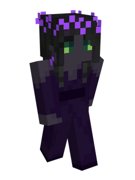 EnderEye Head in a suit // my Main Skin // purple suit ender eye